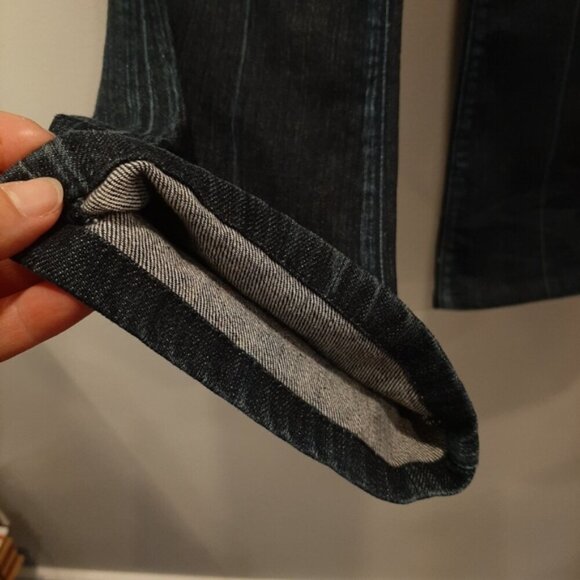 Marciano Low Rise Jeans Slim Straight Leg Dark Wash Denim Womens Size 25 Blue - Picture 12 of 13